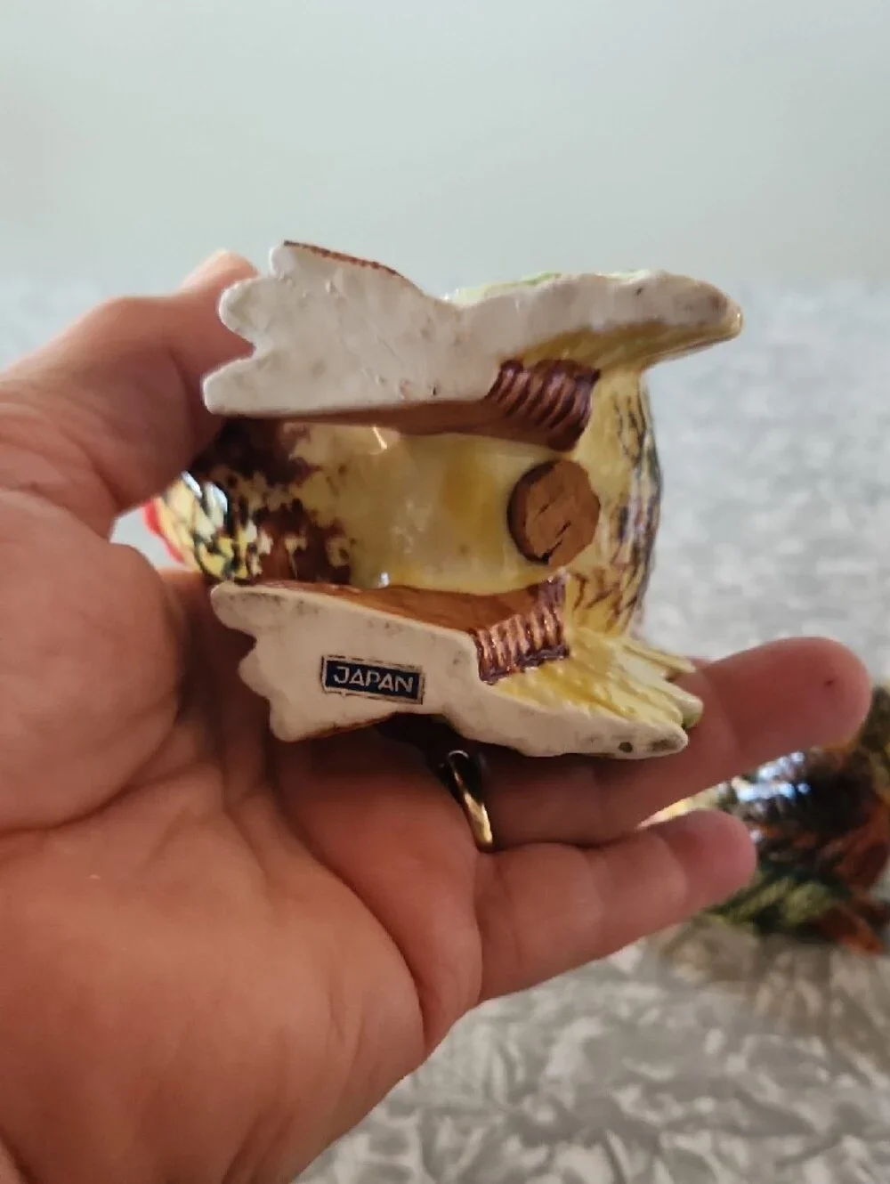 Source Unknown Ceramic Turkey Salt and Pepper Shakers - Red, Yellow, Brown
